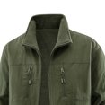 thumbnail image 5 of Jerdar Men's Fashion Fall and Winter Windproof and Waterproof Double-sided Wear Washed Cotton-padded Jacket with Long Sleeve Pocket Zipper Jacket Coat., 5 of 5