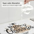 thumbnail image 2 of Microfiber Dish Drying Mat, Merry Christmas Creativity Prints Dish Drying Pad Mats for Kitchen Counter Dishes Rack Pad, 18 x 24 inches, 2 of 9