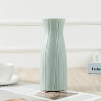 COM1950s Sturdy Plastic Vase,Large White Decorative Vase for Home Decor,Modern Centerpiece for Shelves,Tables and Gift-Giving