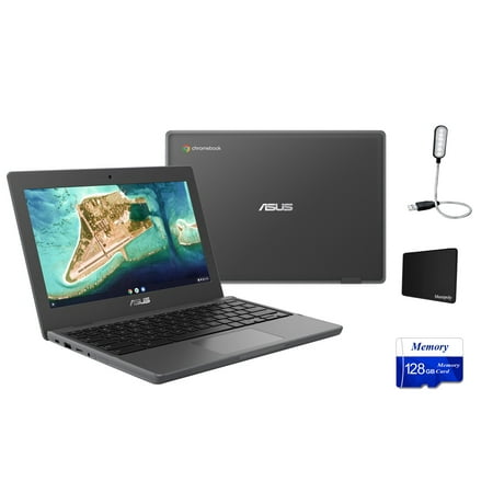 ASUS 11.6'' LCD HD（1366 x 768）Rugged Chromebook CR1 Intel Celeron N5100, 1.1 GHz, 8GB, 32GB eMMC, UHD Graphics, Chrome OS, Dark Gray, Webcam, Bluetooth, Wi-Fi 6 + Mazepoly Accessories