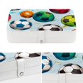 thumbnail image 4 of Football Portable PU Leather Travel Organizer with Removable Compartment - Necklace and Jewelry Organizer Box, 4 of 6