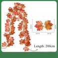 thumbnail image 1 of Guirnalda de Hojas de arce de seda de calabaza de espuma Artificial, conos de pino falso para otoño, corona de Acción de Gracias, decodificaciones, suministro de manualidades DIY, 1 of 4