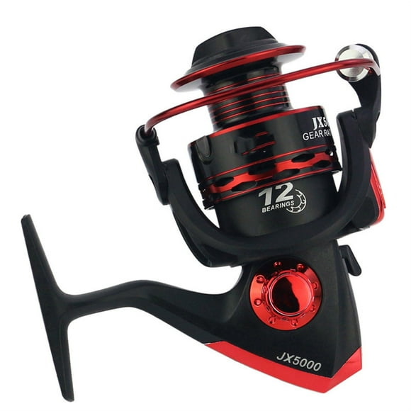 Fishing Reel JX1000-7000 Series Folding Spinning Fishing 12BB Left/Right Hand Fishing Reel ,Rigid Aluminum Skeletal Frame