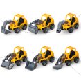 thumbnail image 4 of maskred 1/2/3 6 Pcs Véhicules d'Ingénierie de Simulation pour Enfants Voiture Camion Modèle Auto Jouets Éducatifs Bulldozer 3 Pcs, 4 of 6
