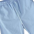thumbnail image 4 of Pantalones cortos casuales pantalones cortos con cordón lavables transpirables de moda azul cielo para hombres para gimnasio fitness ANGGREK Otros, 4 of 8