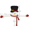 thumbnail image 4 of Large Snowman Christmas Tree Topper With Top Hat Scarf Hanger For Xmas, 4 of 5