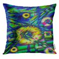 thumbnail image 1 of BSDHOME Blue Camouflage Abstract Colorful Green Chartreuse Pillow Case 18x18 Inches Pillowcase, 1 of 1