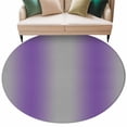 thumbnail image 2 of Purple Ombre Large Round Rug 8 FT, Non Slip Living Room Area Carpet, Grey Modern Art Farmhouse Washable Soft Circle Rug Non-Shedding Floor Carpet for Bedroom Office Dining Room, 2 of 9