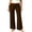 #0092-Brown, variant on Womens Pull On Fold Over Yoga Pants High Waist Stretch Slim Leggings Trousers Bottoms for Daily Gym Summer