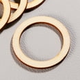 thumbnail image 5 of Pungan Circle Wooden Pieces 50pcs Unfinished Wood Rings for DIY Crafts and Jewelry Making,1.57"X1.57"X0.12", 5 of 10
