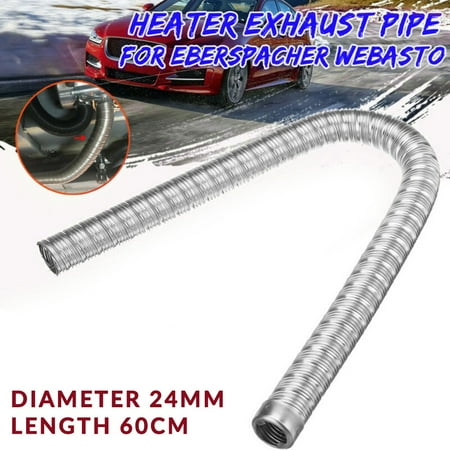 

Geege 24inch ID24mm Stainless Steel Air Diesel Exhaust Pipe +Cap For Webasto Heater