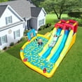 thumbnail image 5 of Relunch 14.5FT Inflatable Bounce House with Slide, Ball Pool & Basketball Hoop, Kids Jumping Castle with Blower for Outdoor Indoor Play, 5 of 12