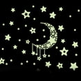 thumbnail image 2 of 100Pcs 3D Luminous Stars DIY Wall Stickers Decor For kitchen living room Home Bedroom Girls Teens, 2 of 2