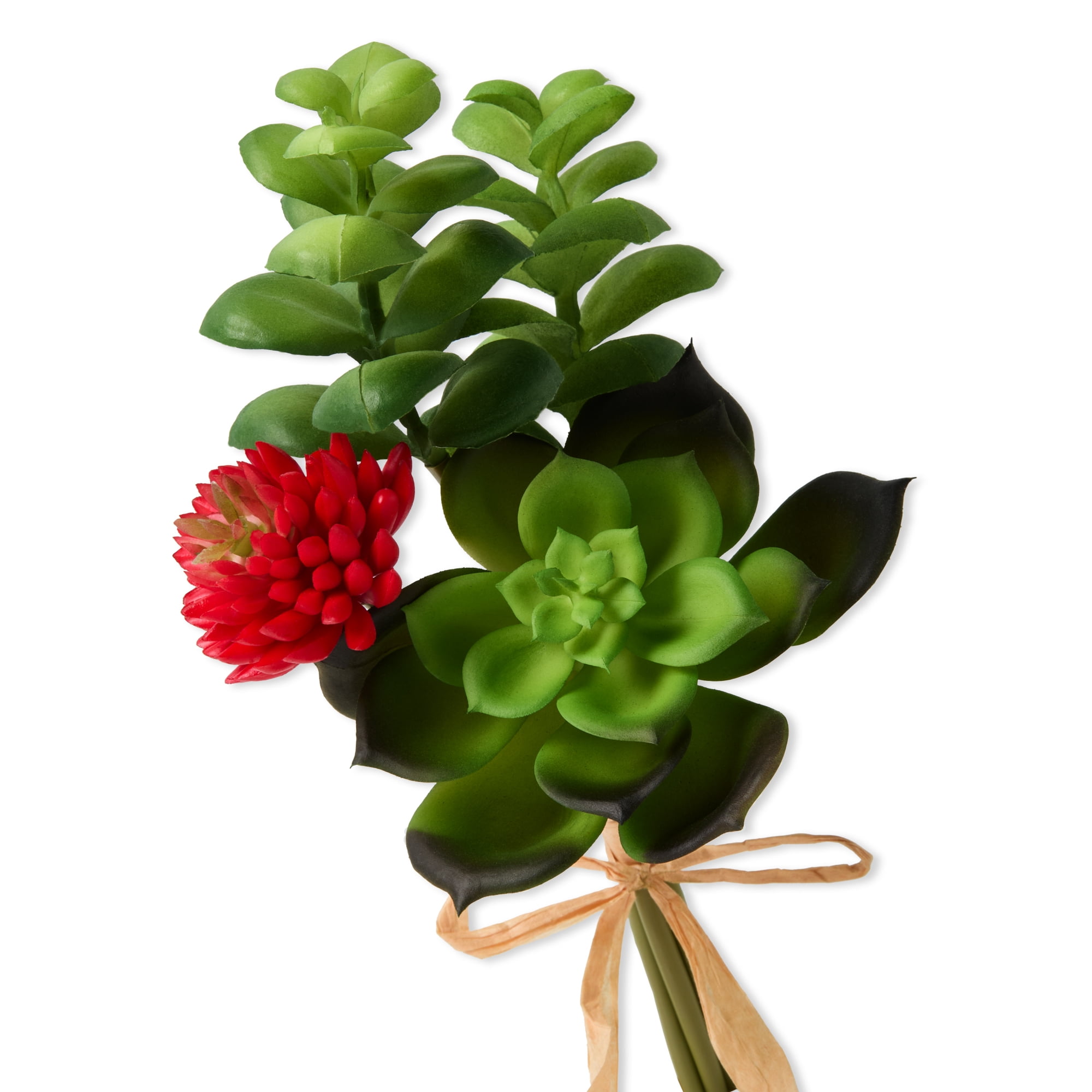 Mainstays Artificial Bundle Green/Orange Puff