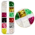 Christmas Nail Sequins Irregular Colors Nail Art Nail Tips Decoration