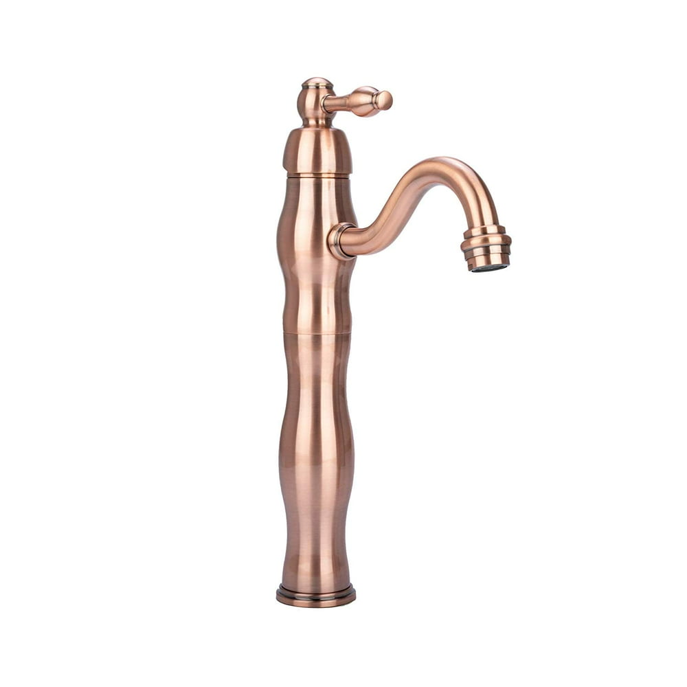 Copper Bathroom Vessel Sink Faucet, Single Handle One Hole Commercial