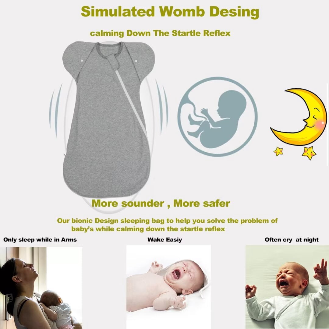 Baby transitonal Sleep Sack Swaddle  Sleepsack3-6Months Infant Sleeping Bag Wearable Blanket Sleepwear
