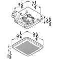 thumbnail image 4 of Broan NuTone E050 50 CFM 2.5 Sones Economy Ceiling Wall Ventilation Fan, 4 of 5