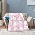 thumbnail image 4 of Hello Kitty Throw Blanket, Cozy Flannel Blankets For Boys Girls, Super Soft Warm Blanket For Couch Sofa Bed, 4 of 9