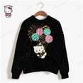 thumbnail image 4 of Sudadera con capucha de cuello redondo con estampado vintage de HELLO KITTY, sudadera Harajuku para mujer, sudadera de otoño, sudaderas kawaii de HELLO KITTY, 4 of 5