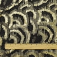 thumbnail image 3 of Metallic Gold/Black Abstract Jacquard Chiffon, Fabric By the Yard, 3 of 3