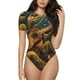 thumbnail image 1 of Fotbe Starry Night Guitar Turtle Body de Mujer con Cuello Redondo y Mangas Cortas, Sin Mangas Ajustado, Suave, Cómodo y Básico-Small, 1 of 7