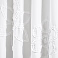 thumbnail image 3 of Lush Decor Ruffle Flower Window Curtain Panels - White - 84 X 42, 3 of 7
