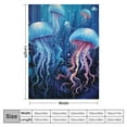 thumbnail image 4 of COMIO  Magic Jellyfish Underwater Flannel Throw Blanket for Bed Couch Sofa Super Soft Warm Plush Blanket Bedspread Gift Idea, 4 of 6