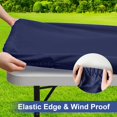 thumbnail image 2 of Mantel de poliéster impermeable Homing para mesa plegable de 8 pies, 2 of 9