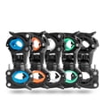 thumbnail image 4 of 360 Rotation Bicycle Mount Road Bike Headlight Flash Light Bracket Cycling Light Holder 22-30mm Black Orange, 4 of 9