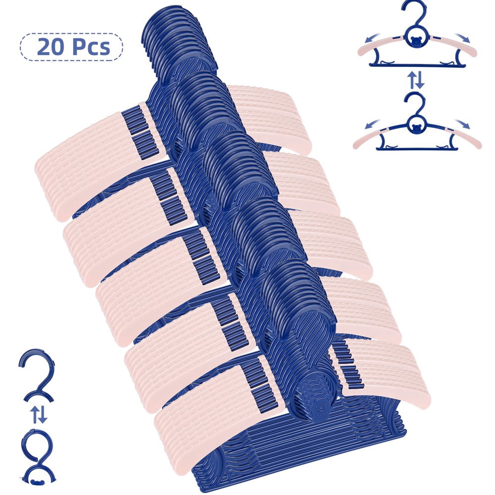 Lot De 50 Cintres Enfant En Plastique Antidérapant – Pour Bébé, Vêtements Légers, Manteaux Et Pantalons, Organisateur De Garde-robe