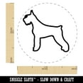 thumbnail image 2 of Giant Schnauzer Dog Outline Self-Inking Rubber Stamp Ink Stamper - Yellow Ink - Medium 1 Inch, 2 of 7