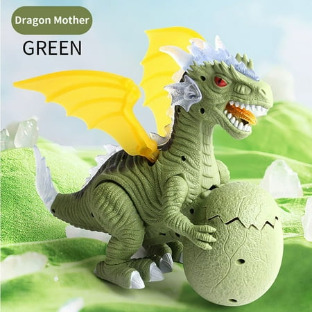 

Egmy Electronic Walking Dinosaur Roaring Sound Toy for Boys Kids Ages 3+ A One Size