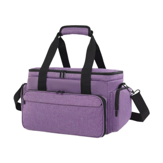 Bolsa de maquillaje de viaje, organizador de cosméticos, bolso de mano con compartimentos multifuncionales, bolsa de artículos de tocador para viajes Violeta