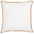thumbnail image 2 of Safavieh Hallie 20" x 20" Glam Linen Decorative Pillows, White/Rust, 2 of 4