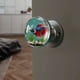 thumbnail image 4 of Perilla de puerta de cristal con base de latón macizo, cristal sin plomo, hecha a mano para puertas interiores, armarios, armarios, fácil instalación, preparación estándar de puerta, luz reflectante., 4 of 5