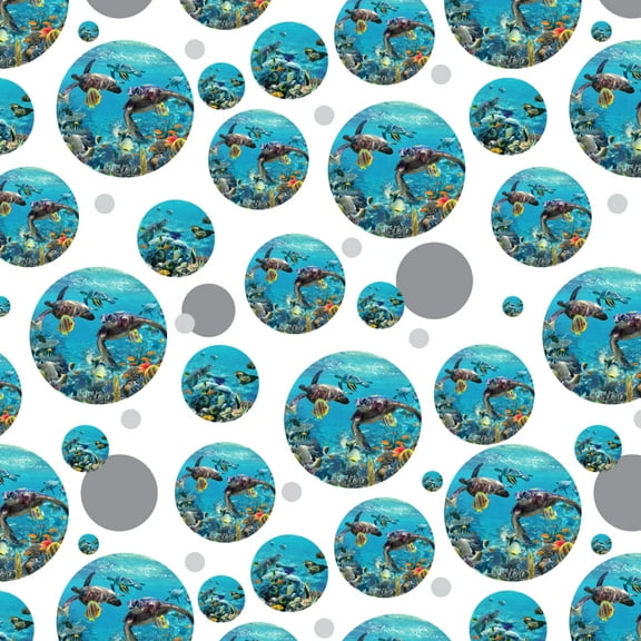Ocean Coral Reef Sea Turtles Diving Premium Gift Wrap Wrapping Paper Roll
