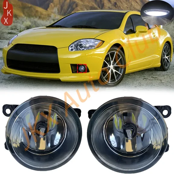 2PCS Bumper LED Fog Lights Lamps Fit For Mitsubishi 2006-2012 Eclipse/Endeavor