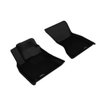 3D MAXpider Custom Fit KAGU Floor Mat (BLACK) Compatible with PORSCHE MACAN (95B) 2014-2023 - Front Row