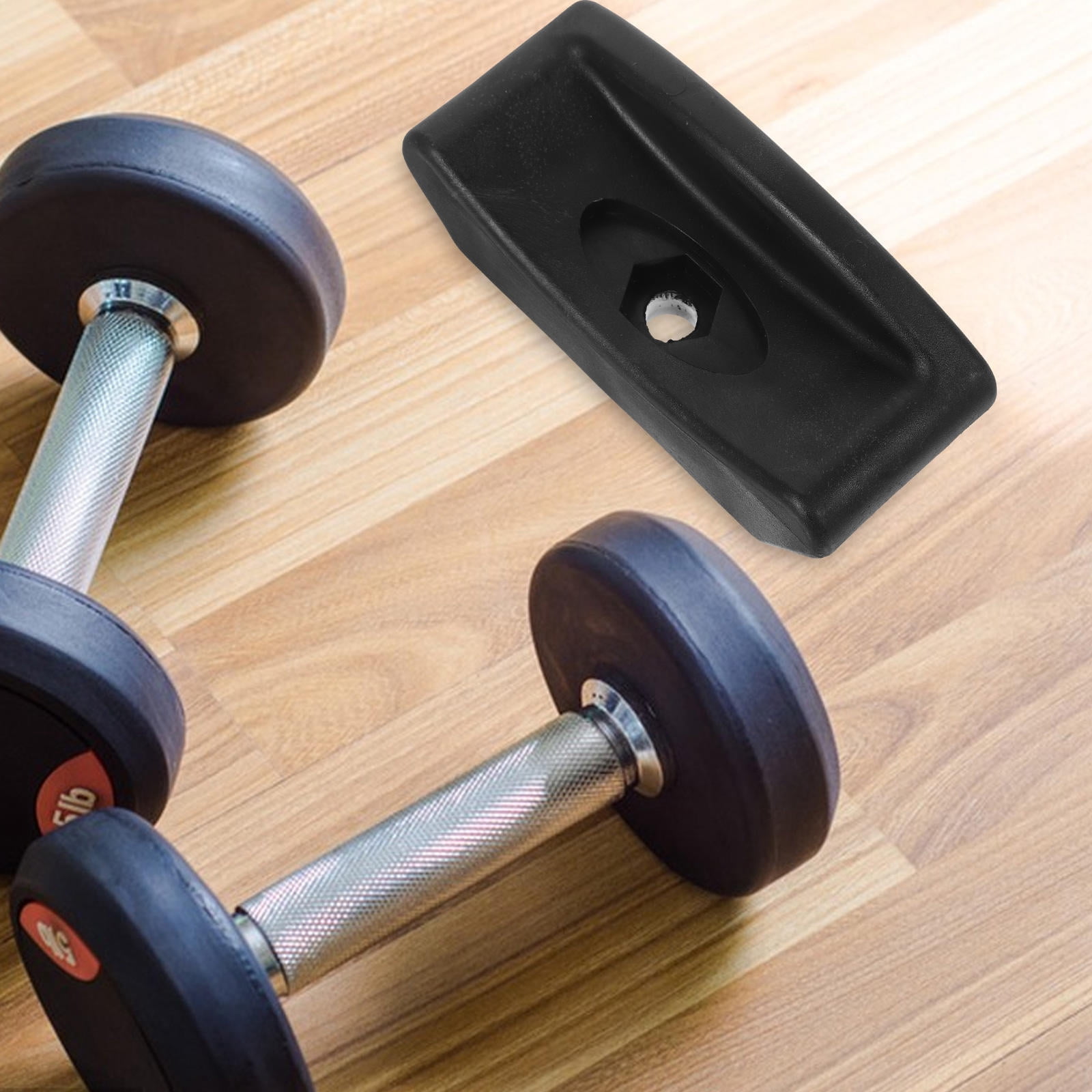TOYMYTOY 8 Pcs Dumbbell Racks Barbell Storage Black PP Simple Design for Fitness Room