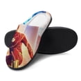thumbnail image 4 of Men The Flash Slippers Non-Slip Fuzzy House Slippers Warm Soft Plush Winter House Shoes Indoor Outdoor Slip-On Shoes, 4 of 7