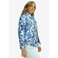 thumbnail image 2 of Jessica London Women's Plus Size Classic Cotton Button Down Denim Jean Jacket, 2 of 5
