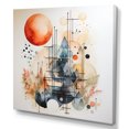 thumbnail image 2 of Designart "Modern Art Creation in Orange Grey" Abstract Collages Wall Decor, 2 of 5