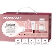 Momcozy 73pc Postpartum Essentials Kit, Initiate breastfeeding for New Moms, Hospital Bag Must Haves with Nursing Pads, Hot & Cold Breast Pads, Nipple Cream, Colostrum Collectors, Milk Storage Bags
