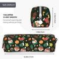 thumbnail image 5 of XMXT Leather Pencil Case, Fun Santa Socks Print Large Capacity Pencil Pouch for Student Teens Women, 5 of 9