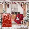 thumbnail image 2 of Merry Christmas Floral Garden Flag 12.5x18 Double Sided Red Burlap Outdoor Yard Winter Decoration, 2 of 6