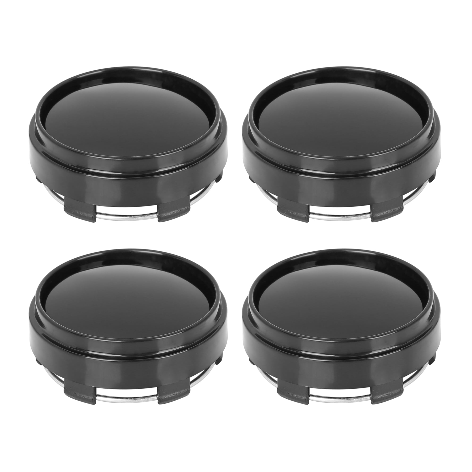 4 Pcs 66mm 6 Lugs Universal Black Auto Car Wheel Tyre Center Hub Caps