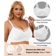 thumbnail image 2 of SHAPERX Women's Seamless Full-Coverage & Lightly Lined Comfort Wireless Bra, 2 of 6