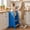 Natural & Navy Blue, variant on Adjustable Toddler Standing Tower (NO Backing Board) - Stable Toddler Step Stool with 4 Stabilizing Blocks - 3 Levels Height Adjustable Kids Kitchen Stool Helper (Natural & Light Gray)
