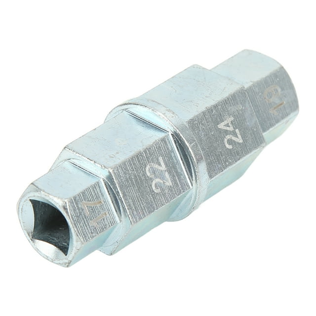Herramienta para eje hexagonal de motocicleta, dado para eje de rueda delantera de 17 mm, 19 mm, 22 mm y 24 mm para bicicletas